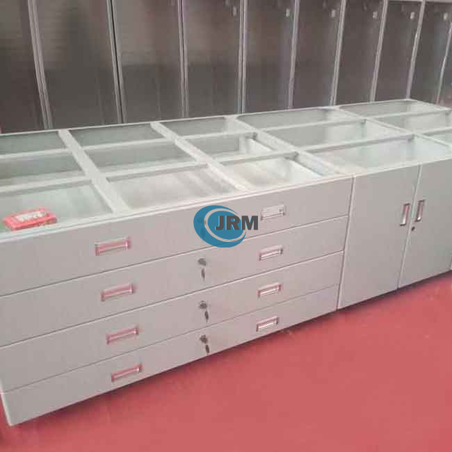 Aluminium Chart Drawer Cabinet Table With RAL Powder Coating